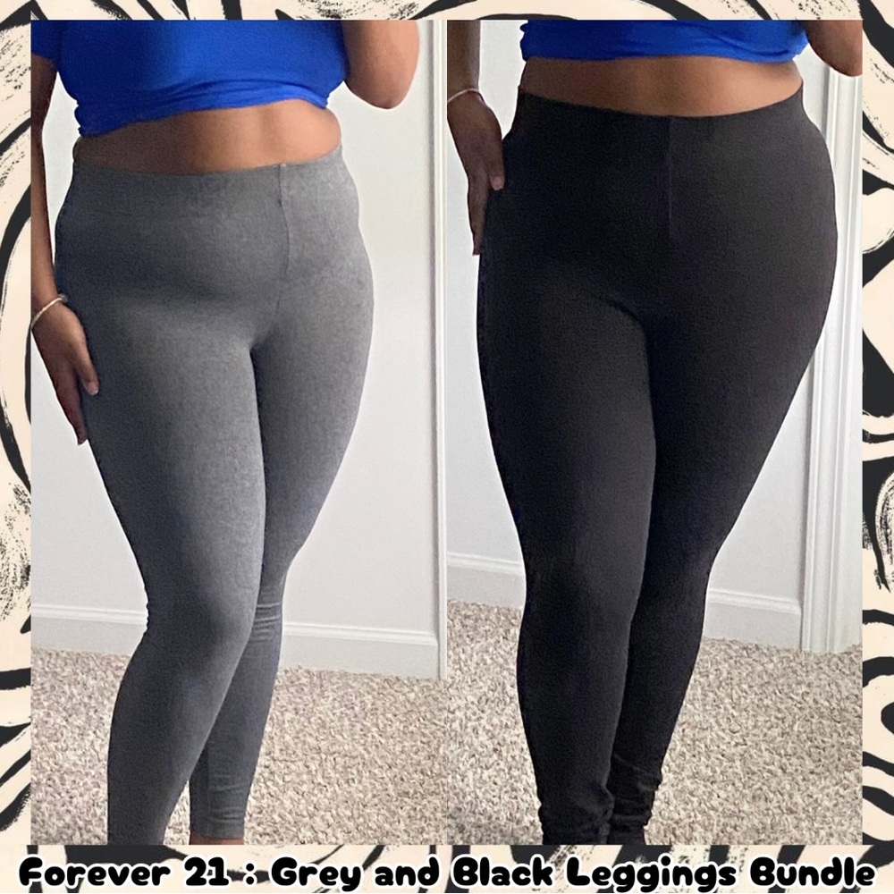 💜30% off sale💜 Forever 21 | Black and Grey Legging bundle